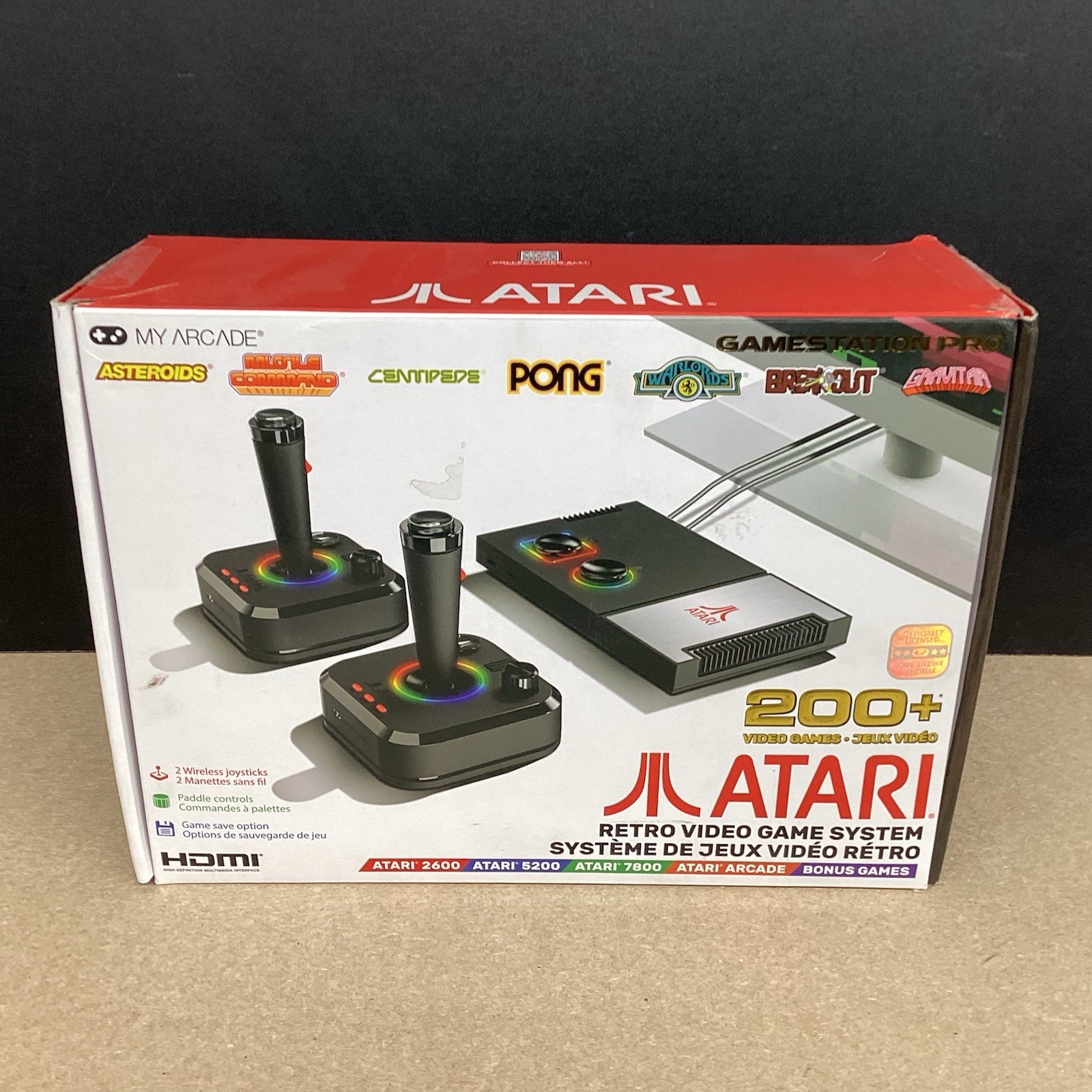 My Arcade Atari GameStation Pro HDMI Console Games 7000 – 2 Wireless Controllers