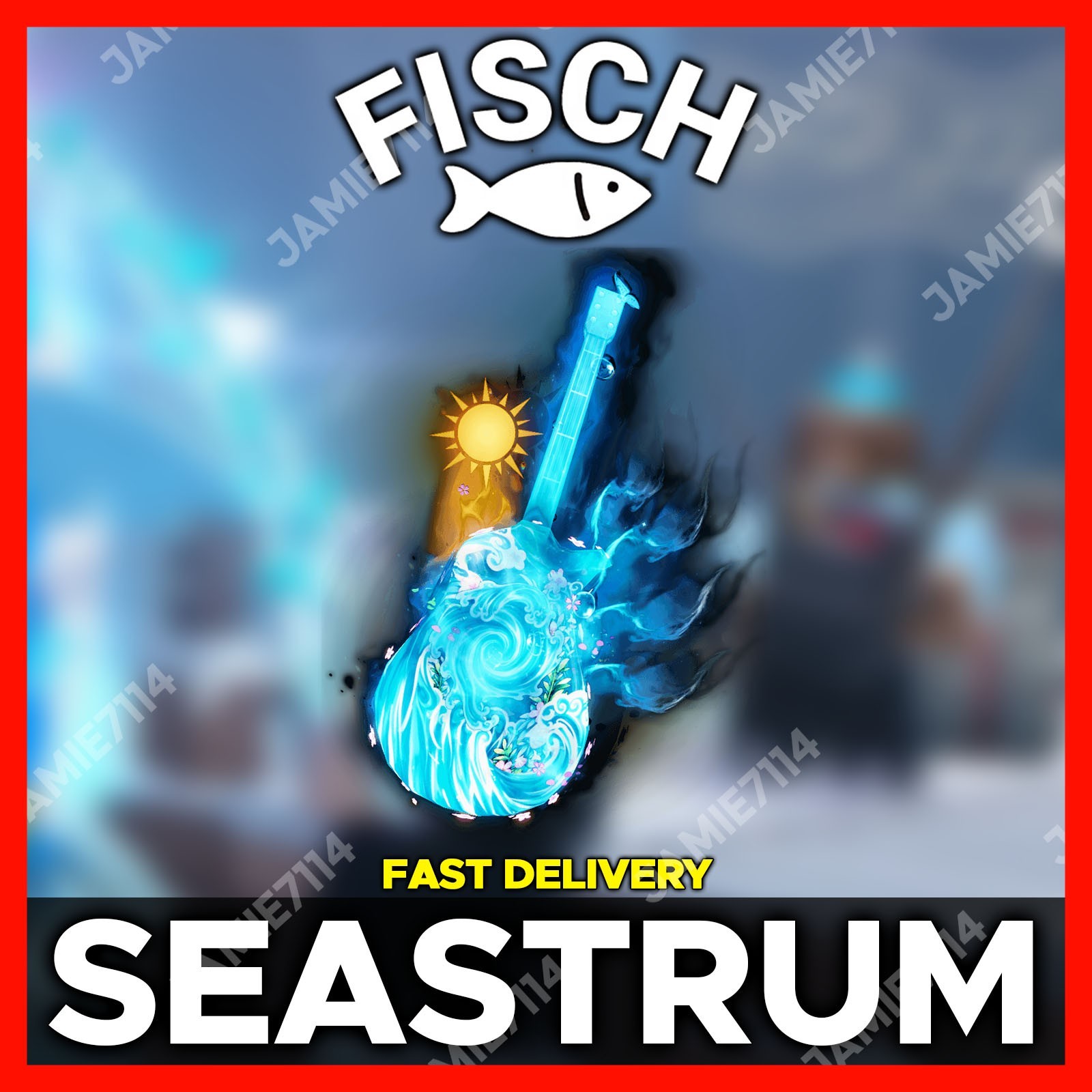 FISCH 🐟 Seastrum (Lullaby Rod Skin)‼️CHEAP & FAST SERVICE ‼️