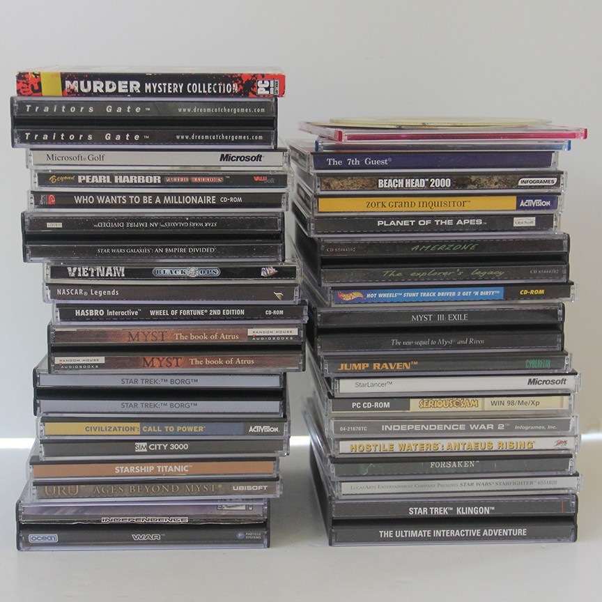 Vintage Video Games PC Win98 XP Huge Lot