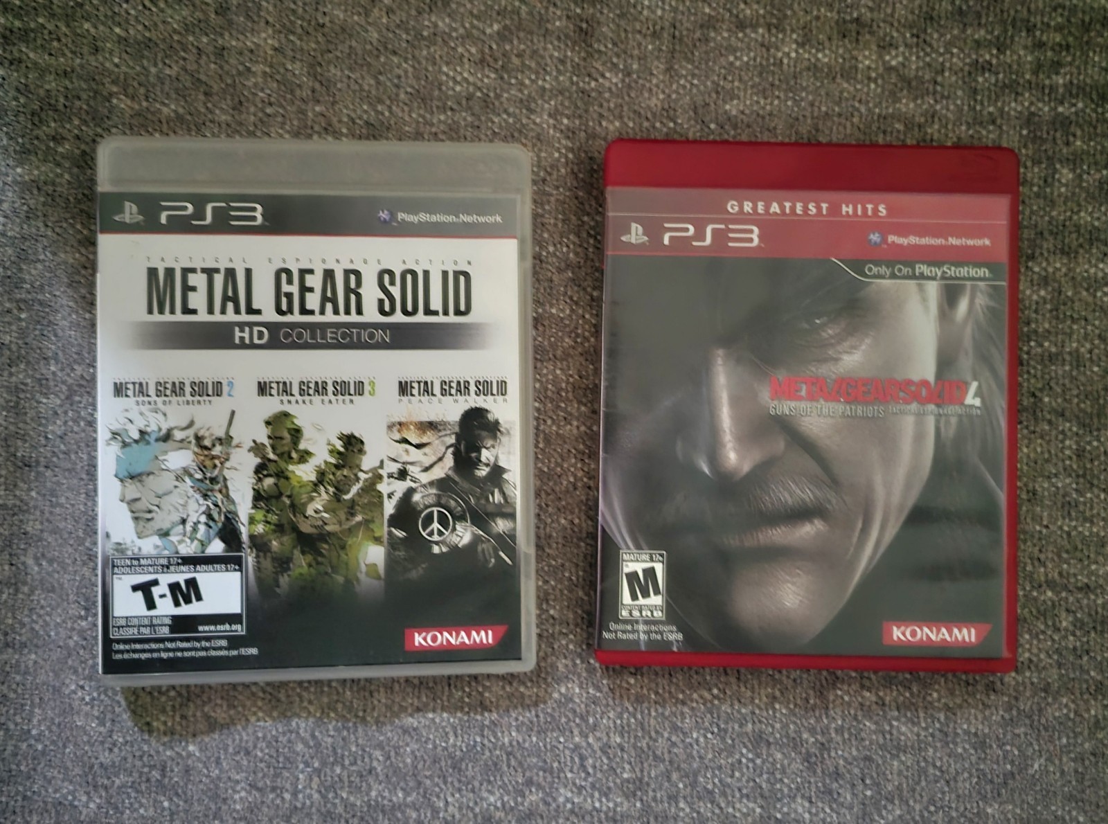 PS3 MGS Game Bundle: Metal Gear Solid HD Collection & Metal Gear Solid 4