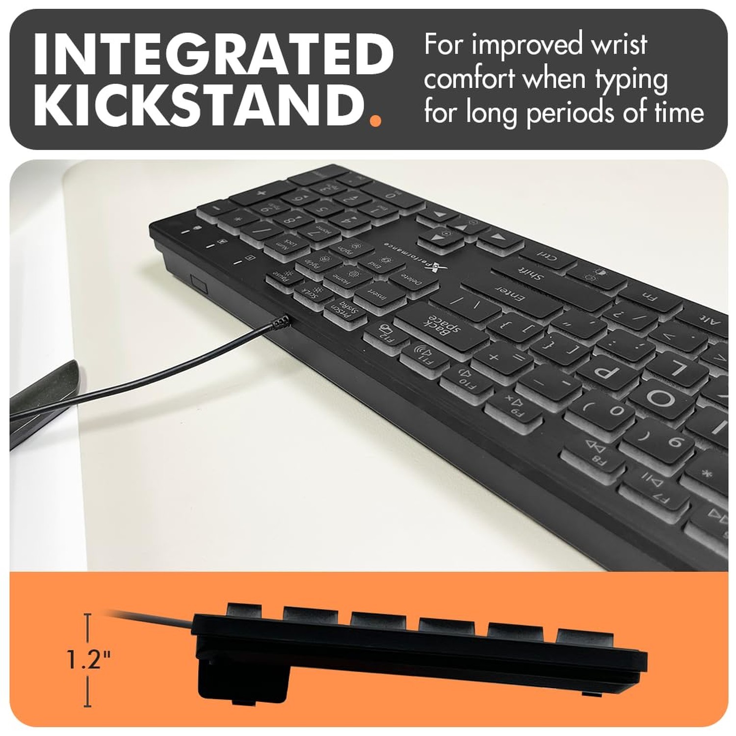 X9 Wired Keyboard and Mouse Combo – Large Print Backlit Keyboard and Mouse fo…