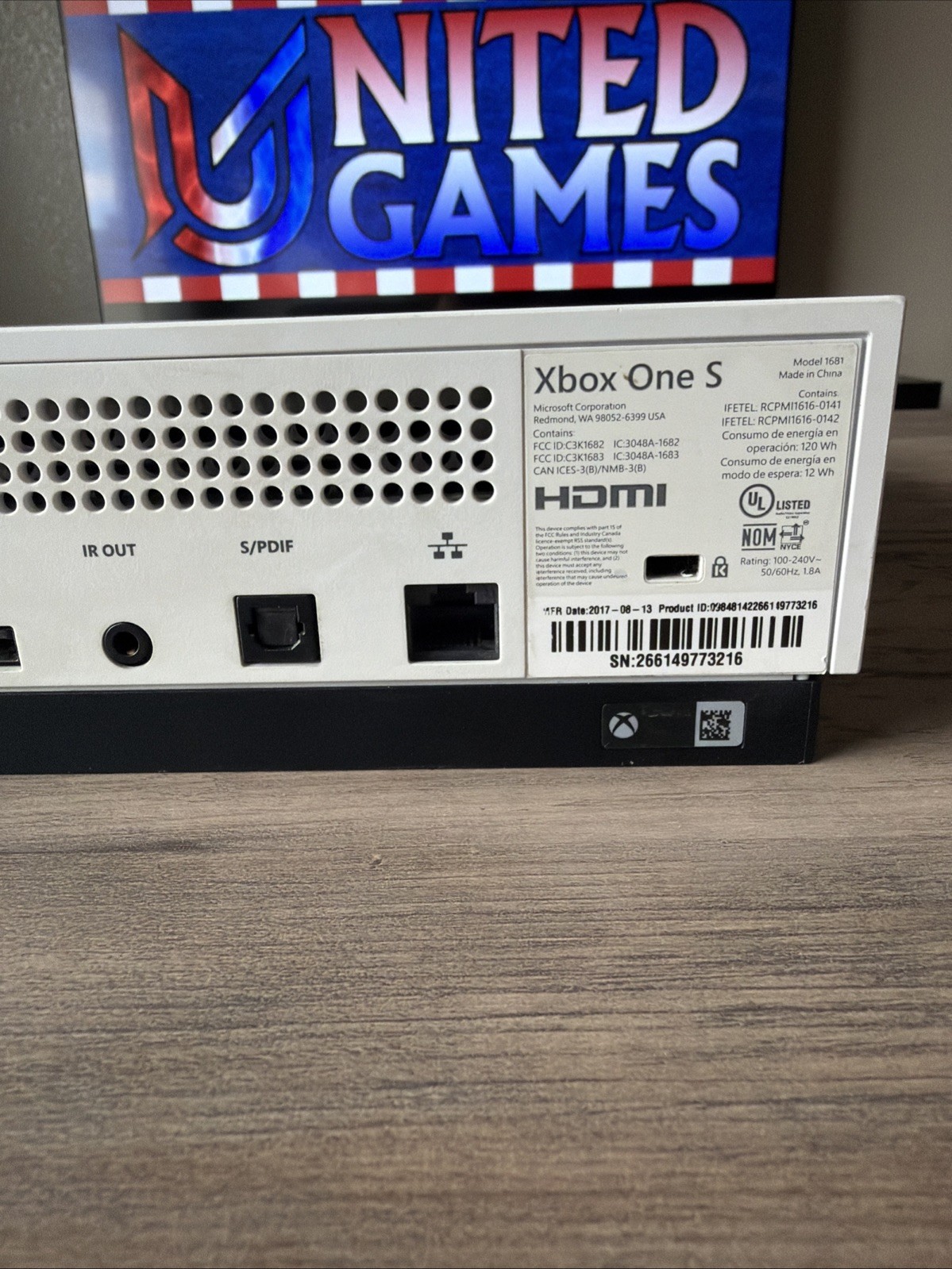 Microsoft Xbox One S 500GB Console Premium Refurbished Gaming System New Paste