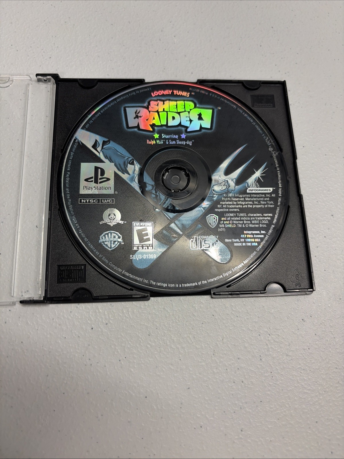 Looney Toons Sheep Raider Sony Ps1 Game DISC ONLY – Tested CLEAN