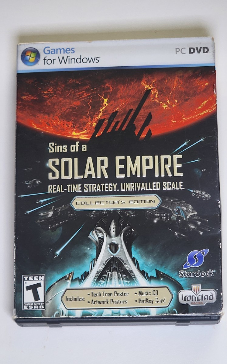 Stardock Sins of a Solar Empire Collector’s Edition PC Manual Posters