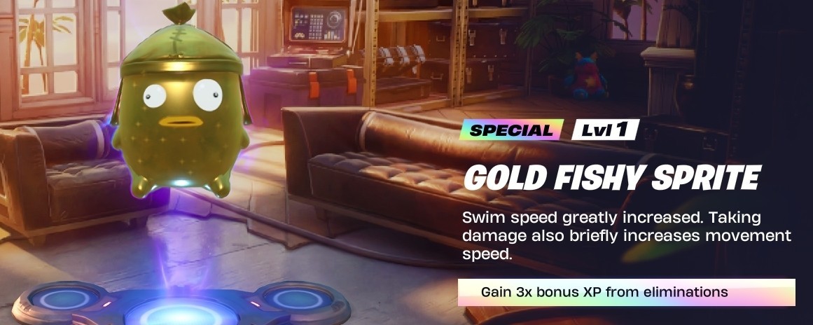 Battle Royale Special Gold Fishy Sprite