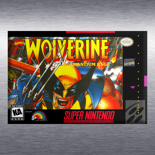 Wolverine Adamantium Rage Video Game Box Art *SNES* High Quality Magnet