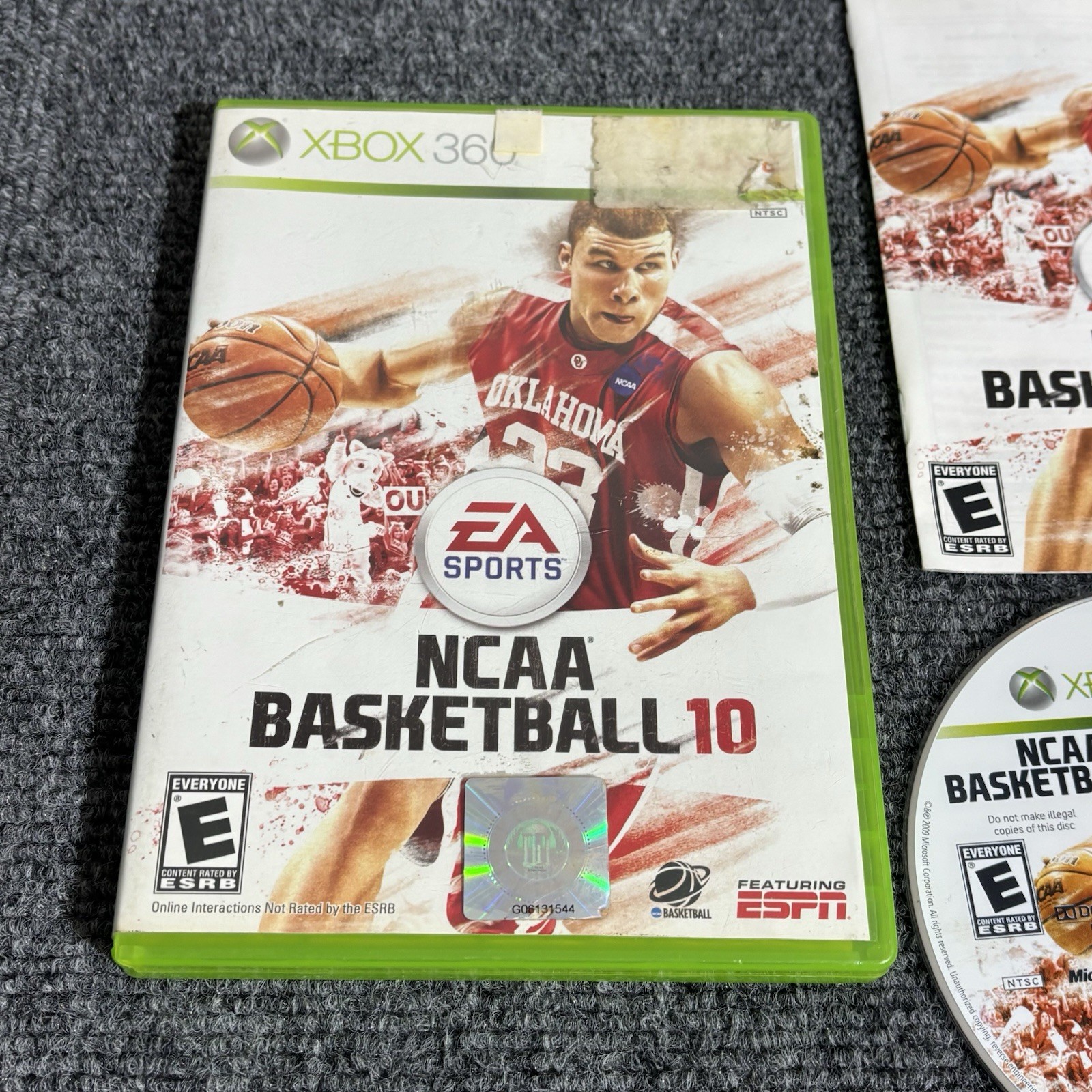 NCAA Basketball 10 (Microsoft Xbox 360) CIB Complete In Box W/ Manual Tested