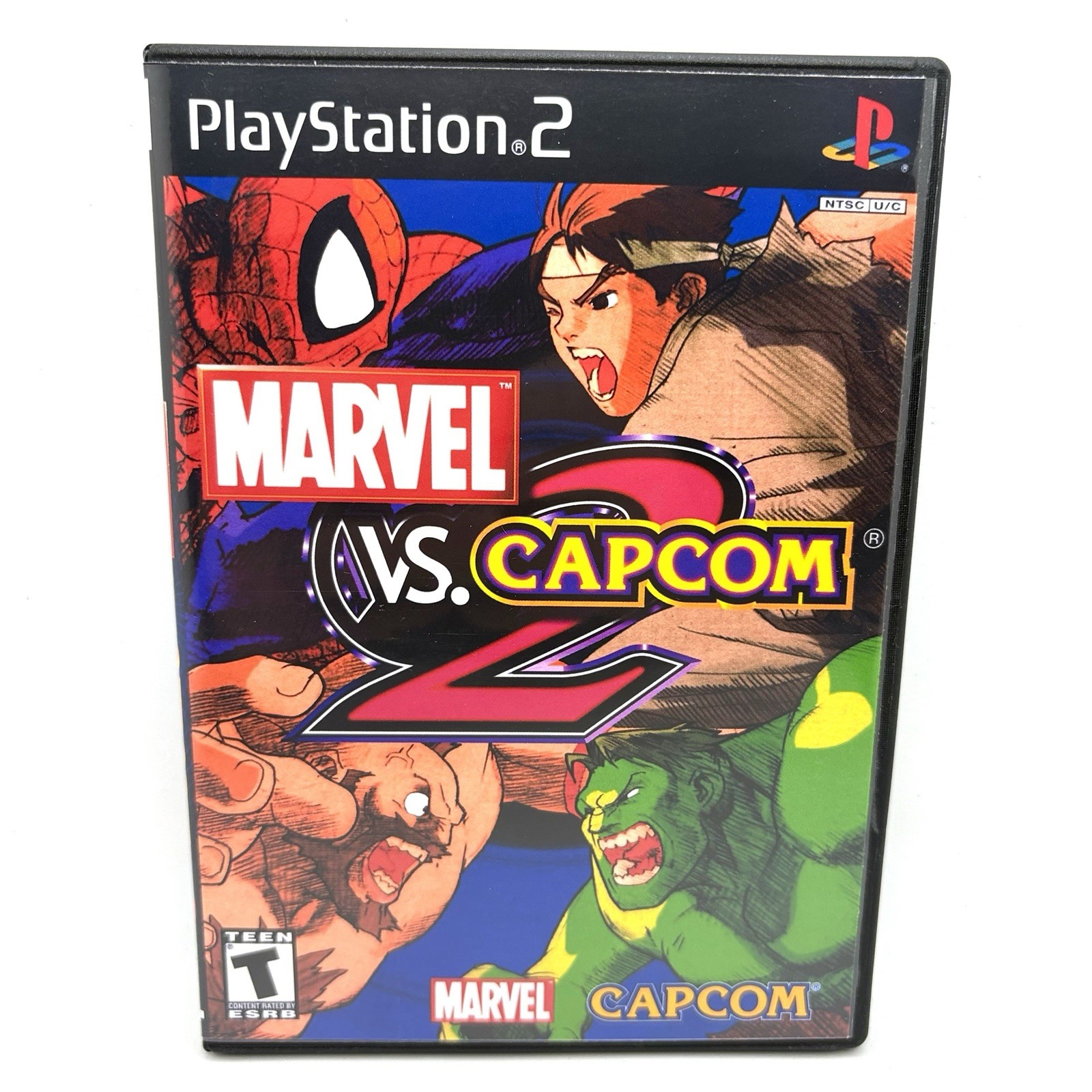 PS2 Marvel vs Capcom 2 PlayStation 2 OEM Case & Reprinted Artwork