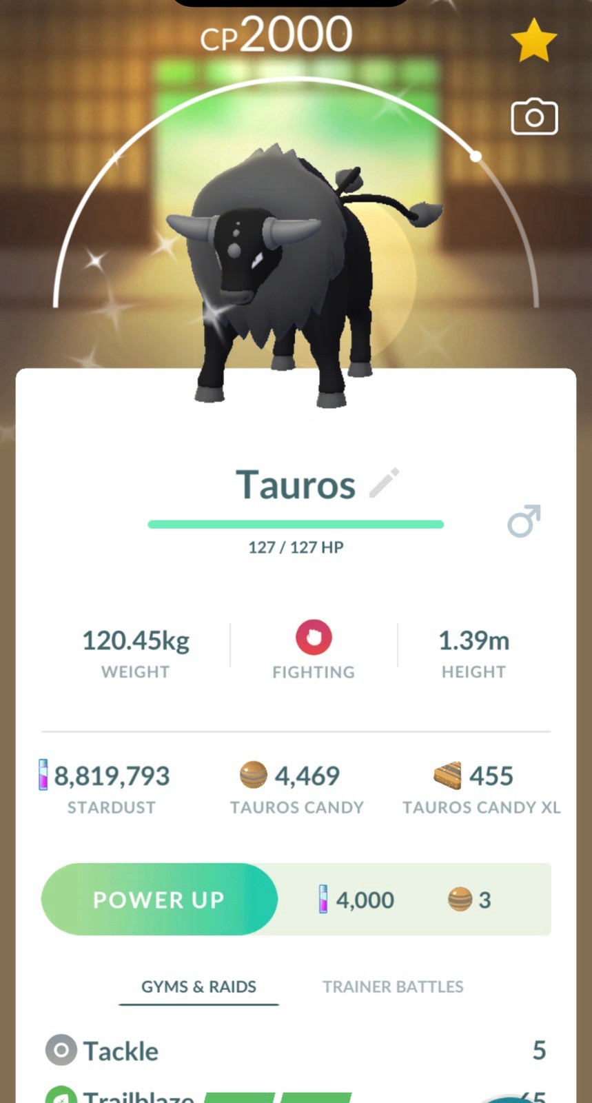 Shiny Combat Tauros 30 Days Friendship Available Registered