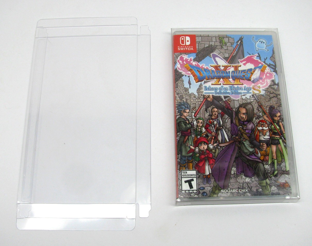25x NINTENDO SWITCH PLASTIC & STEELBOOK GAMES – CLEAR PROTECTIVE BOX PROTECTOR