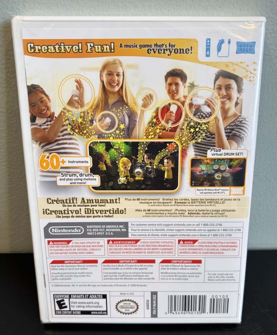Wii Music Video Game (Nintendo Wii, 2008) Brand New Factory Sealed