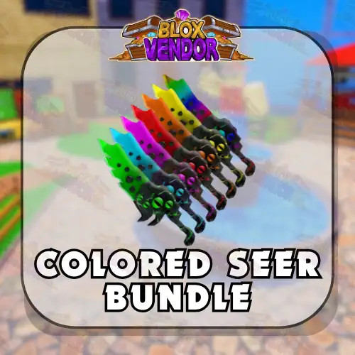 Murder Mystery 2 MM2 Premium Colored Seer Bundle Godly Knifes and Guns