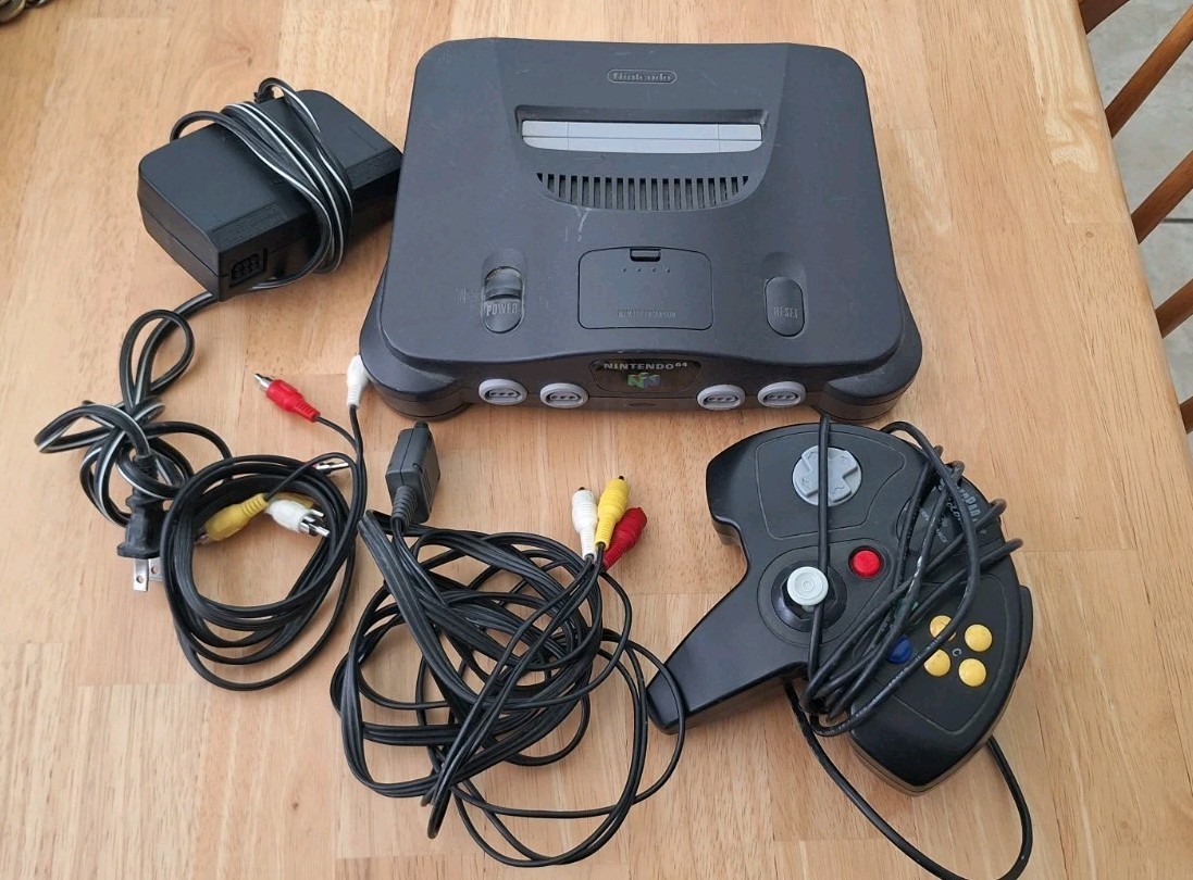 Nintendo 64 N64 Console Bundle With Controller And Cables