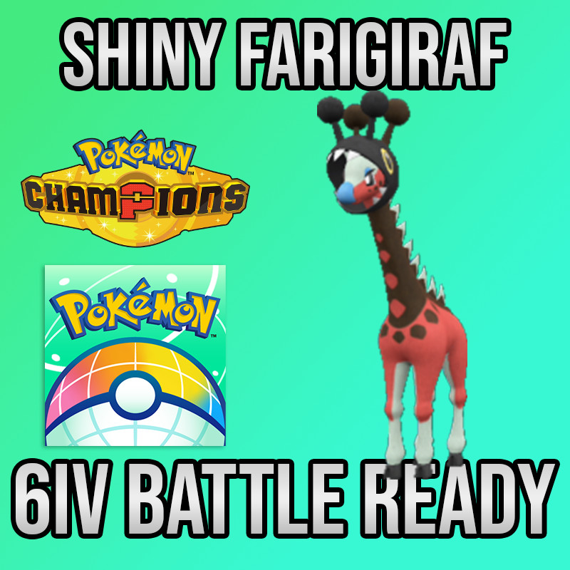 ✨6IV SHINY Farigiraf Battle Ready🚀 POKEMON HOME✨ Pokemon Champions✨