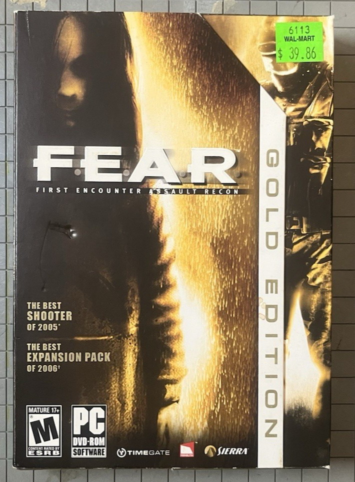 F.E.A.R. Gold Edition (PC) Small Big Box Complete + Extraction Point