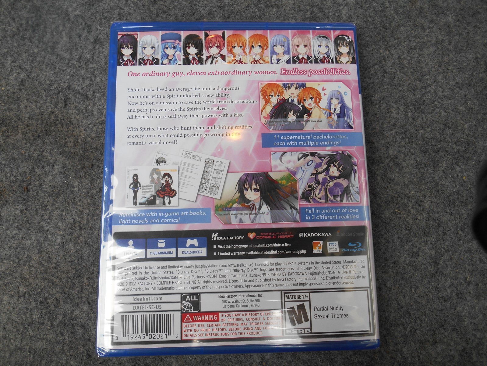 Date A Live Rio Reincarnation Limited Edition PlayStation 4 PS4 New Sealed RARE
