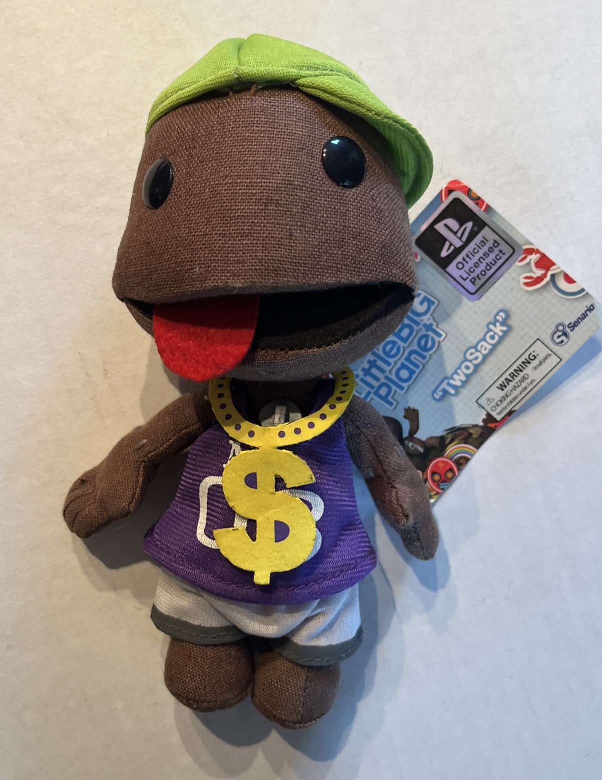 NWT 2010 Little Big Planet Sony PlayStation Twosack Sackboy Rapper Plush Doll