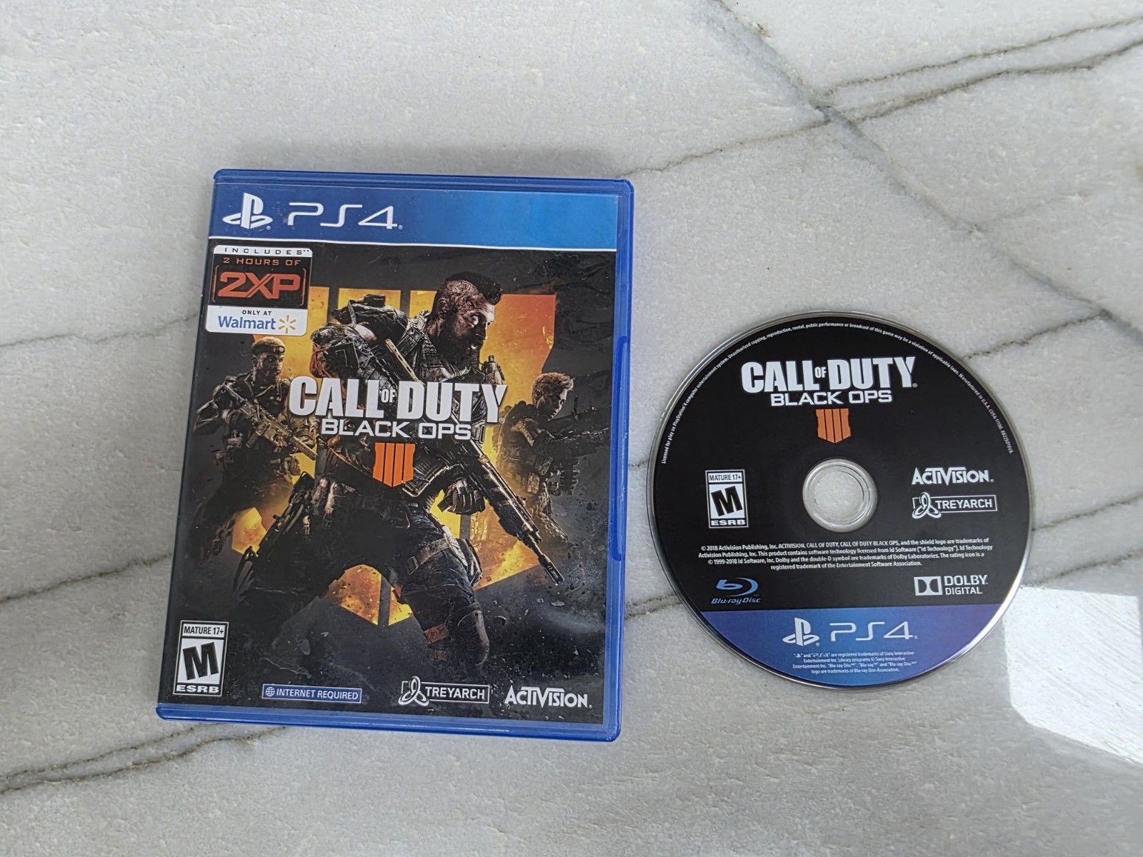 Call of Duty Black Ops IIII 4 Playstation 4 PS4 2018 NO MANUAL GUC Zombies