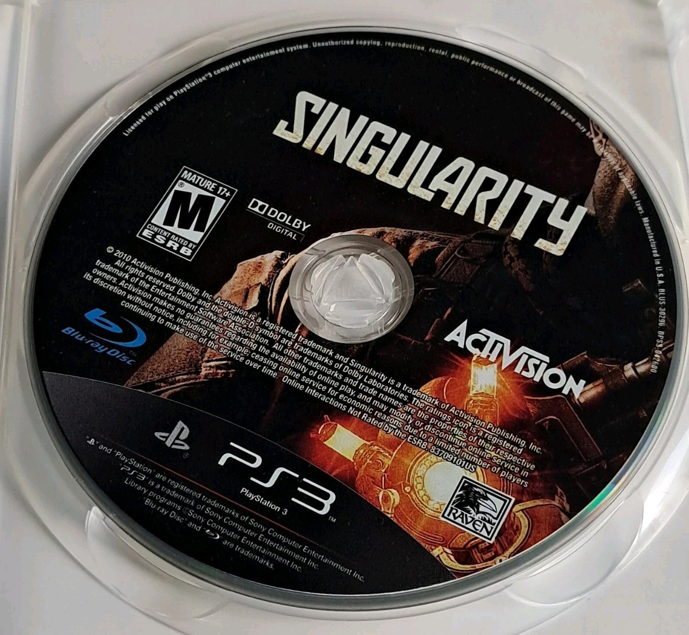 Singularity PS3 Activision 2010 M Shooter NTSC-U/C Online Playability