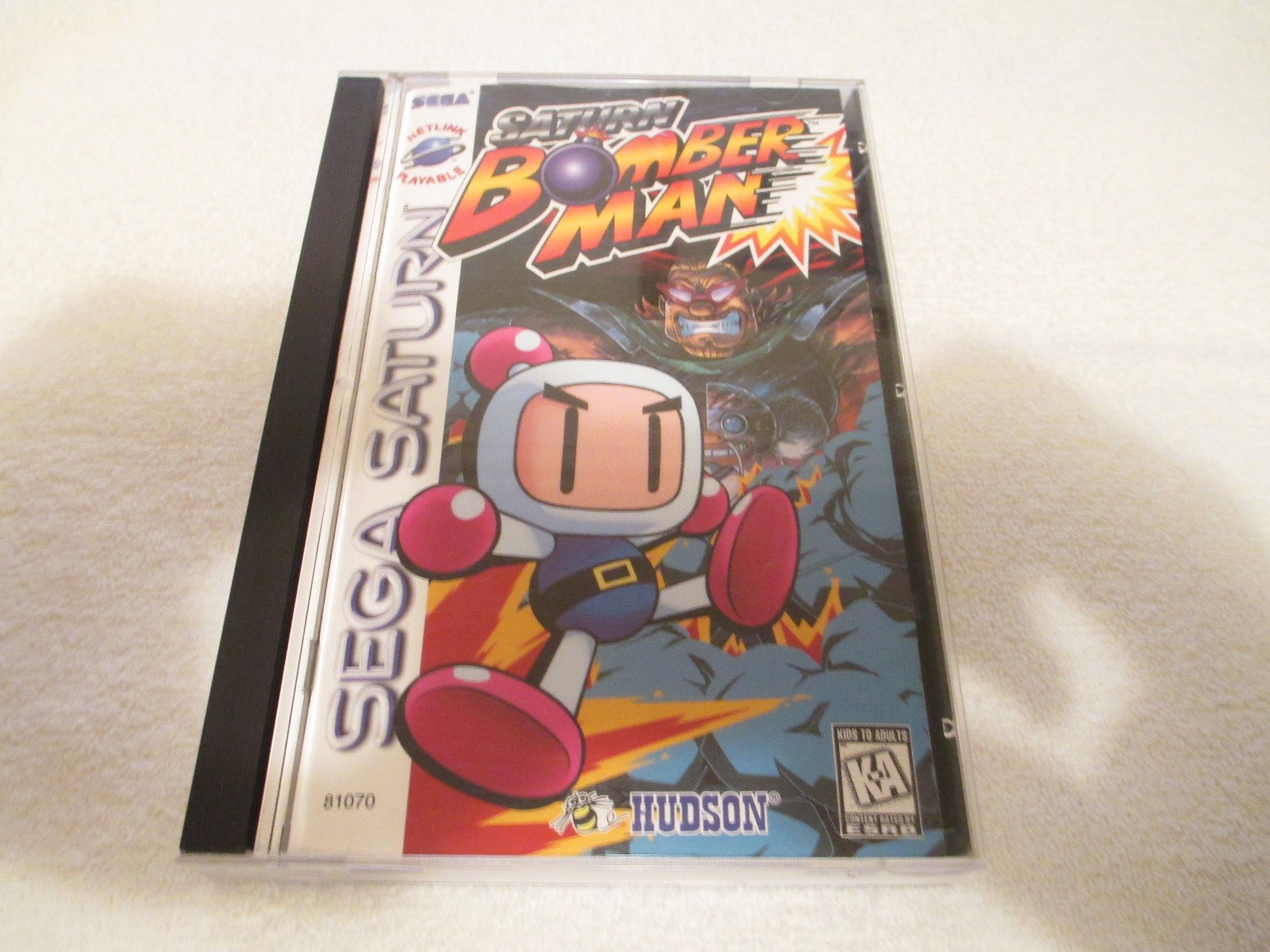 SATURN BOMBERMAN SEGA SATURN COMPLETE CIB RARE PUZZLE PLATFORMER HUDSON
