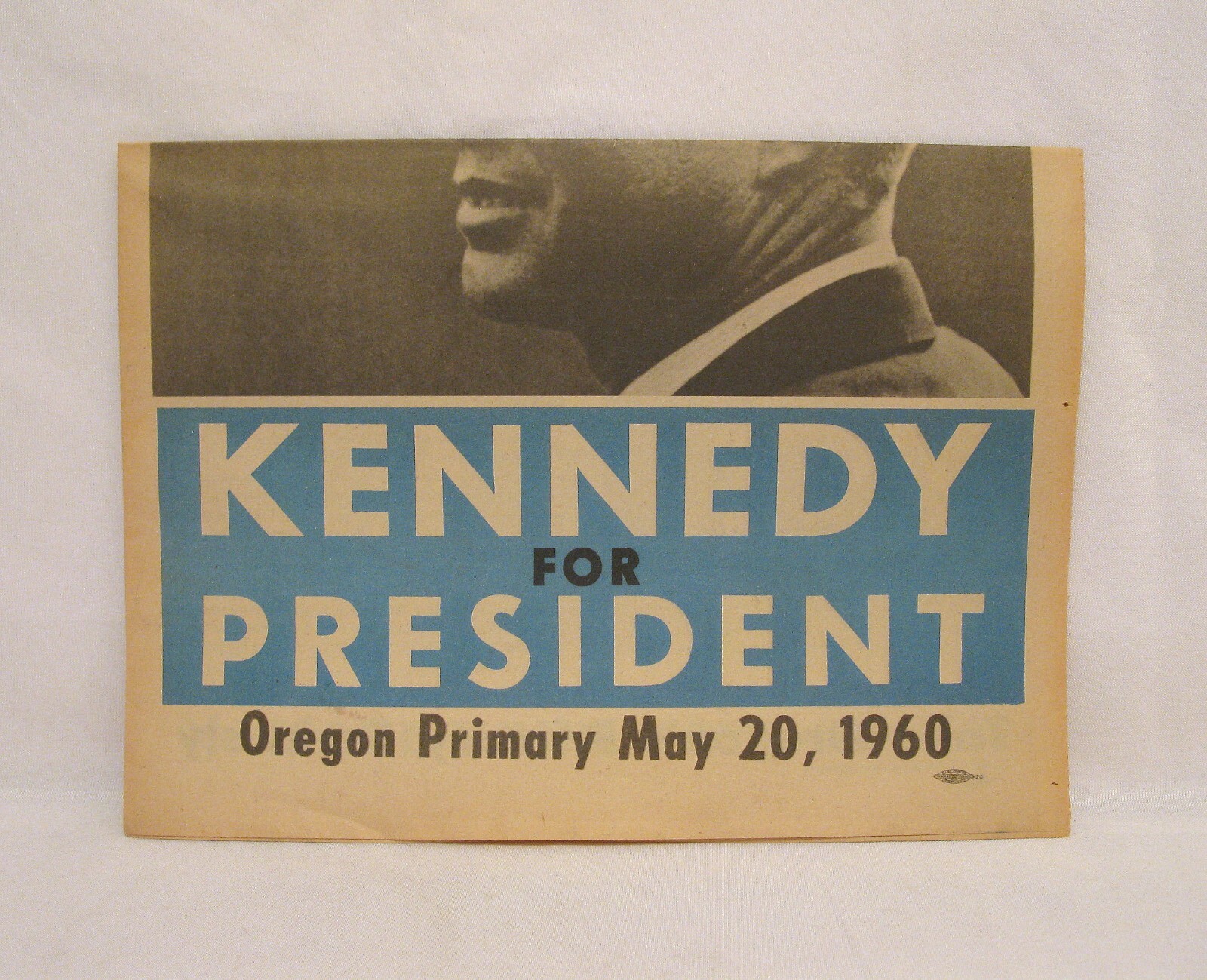 John F Kennedy Oregon Newspaper Primary Poster Insert Original May 10 1960 JFK