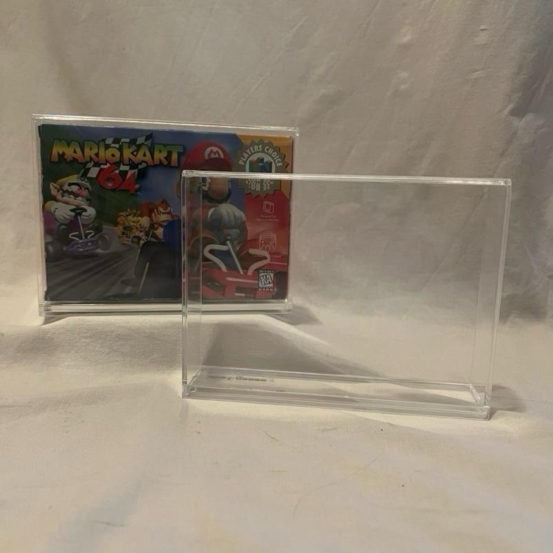 Acrylic Display Case for Nintendo 64 / N64 & SNES Video Games Protective Case