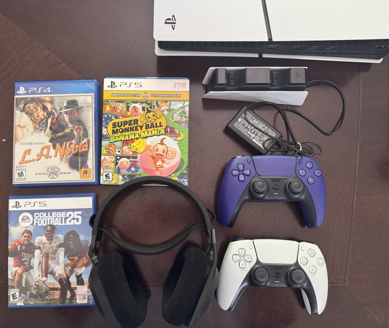 PS5 Slim CFI-2015 Disk Model With 2 Controllers + Extras