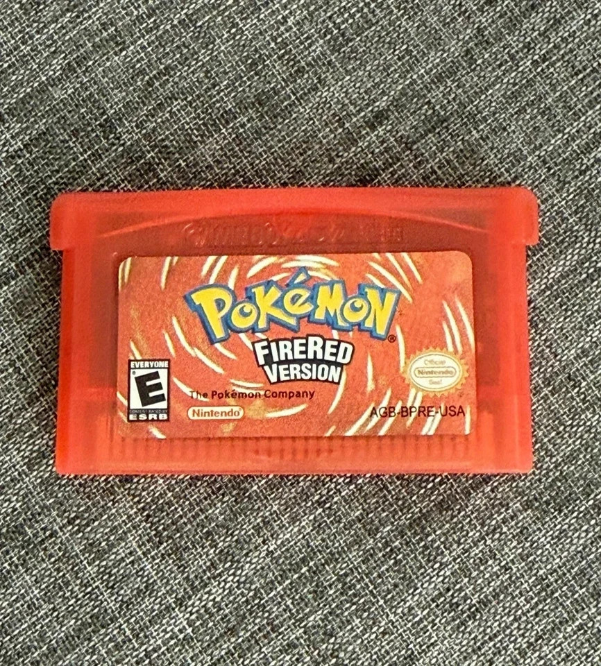 Pokemon Fire Red Version Cartridge for Game Boy Advance (GBA)