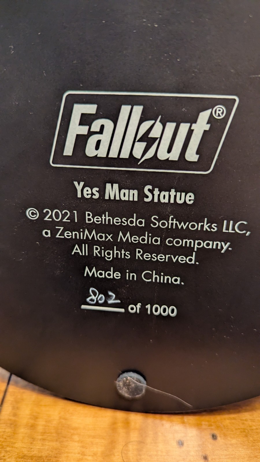 Fallout New Vegas Yes Man Securitron Statue Bethesda Gear Store Rare