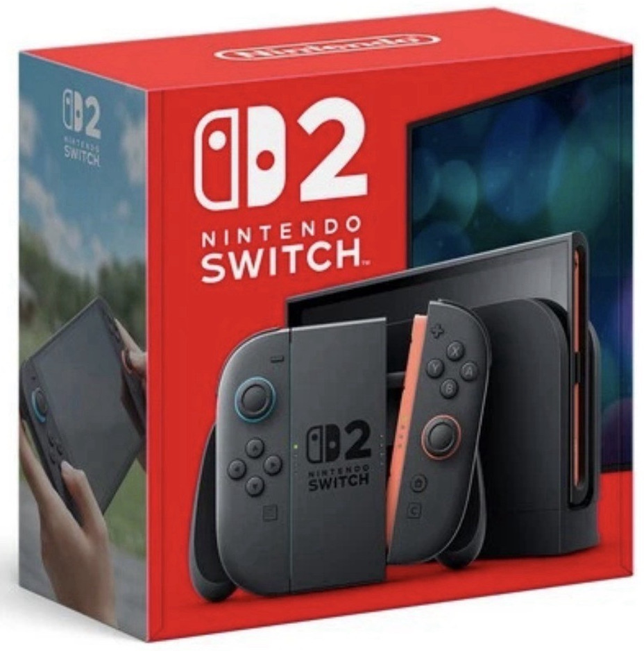 (NEW)Nintendo Switch 2 256GB Gray Console 1080p w/ Orange Blue Joy-Con & Dock