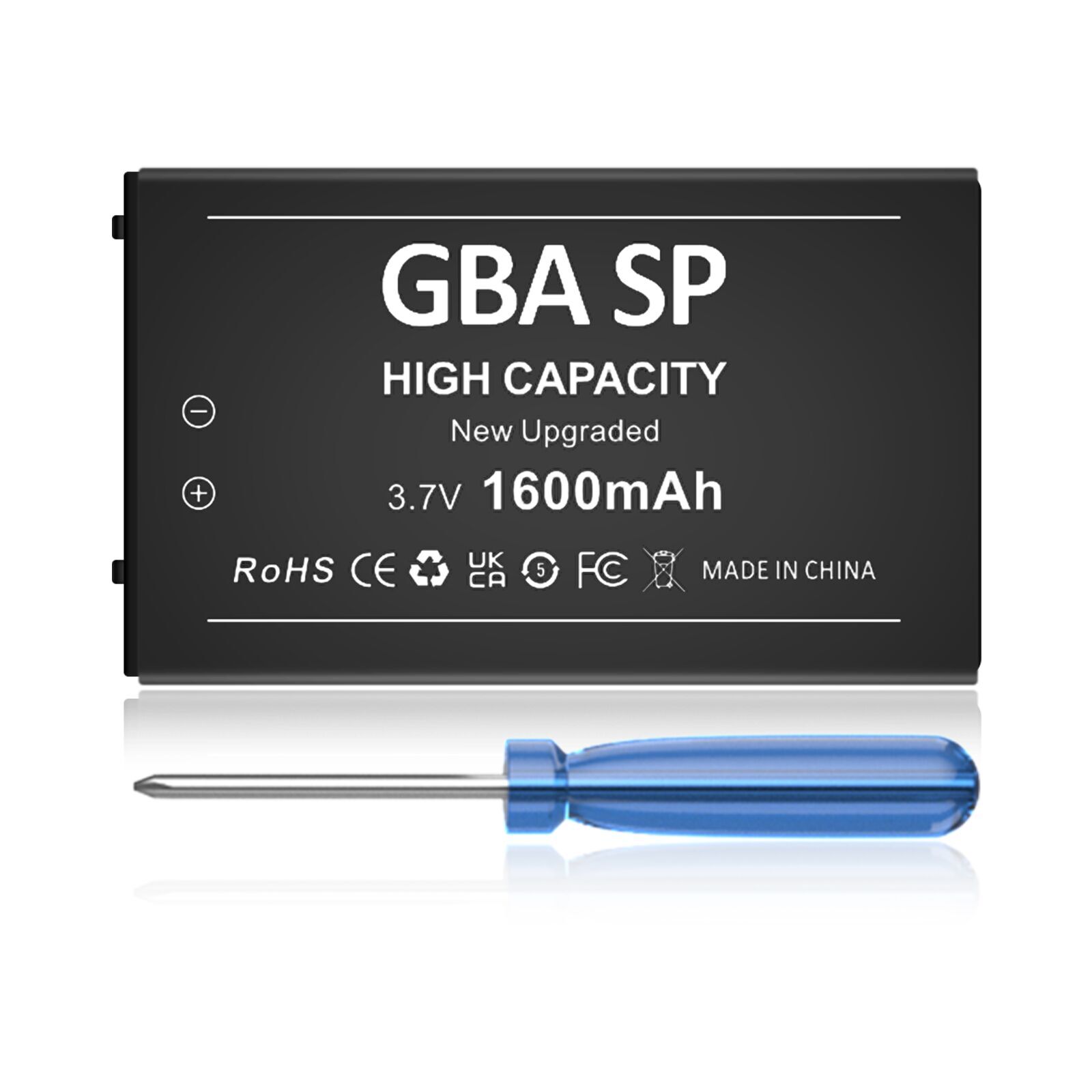 For Gameboy Advance SP Battery Rechargeable 1600mAh Nintendo GBA SP Replacement