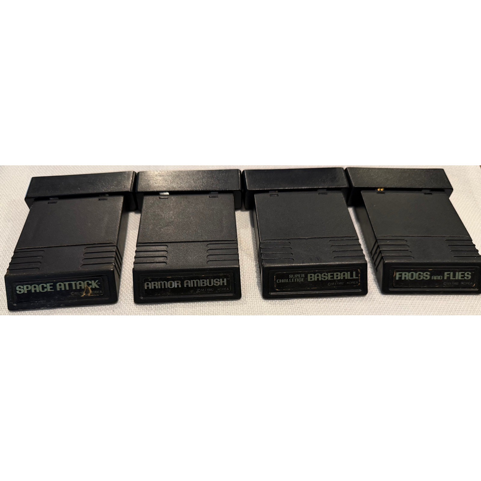 Atari 2600 M Network Game Lot Space Attack Armor Ambush Baseball Frogs and Flies