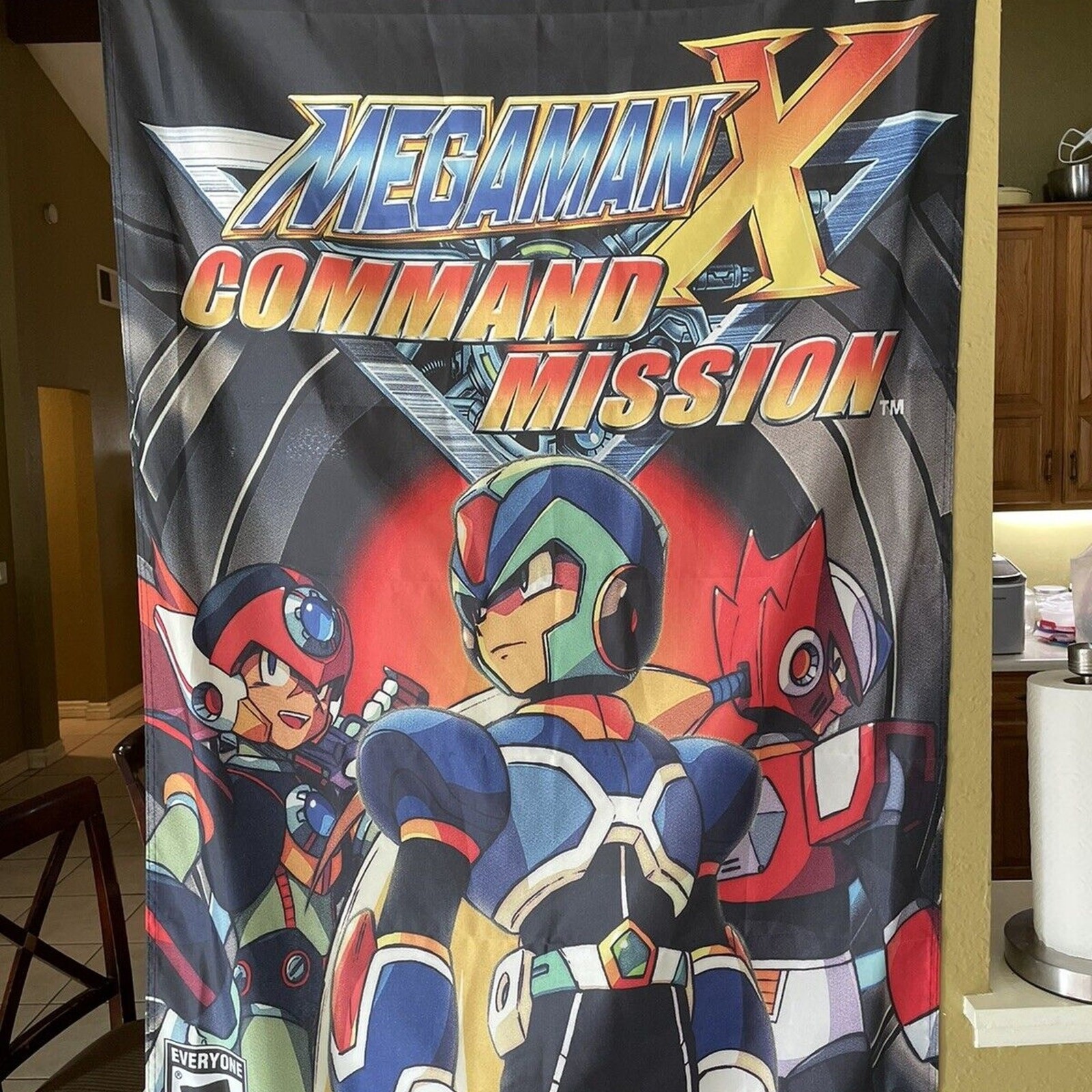 Mega Man X Command Mission 5′ Flag Banner Sony PS2 PlayStation 2 Capcom 2004