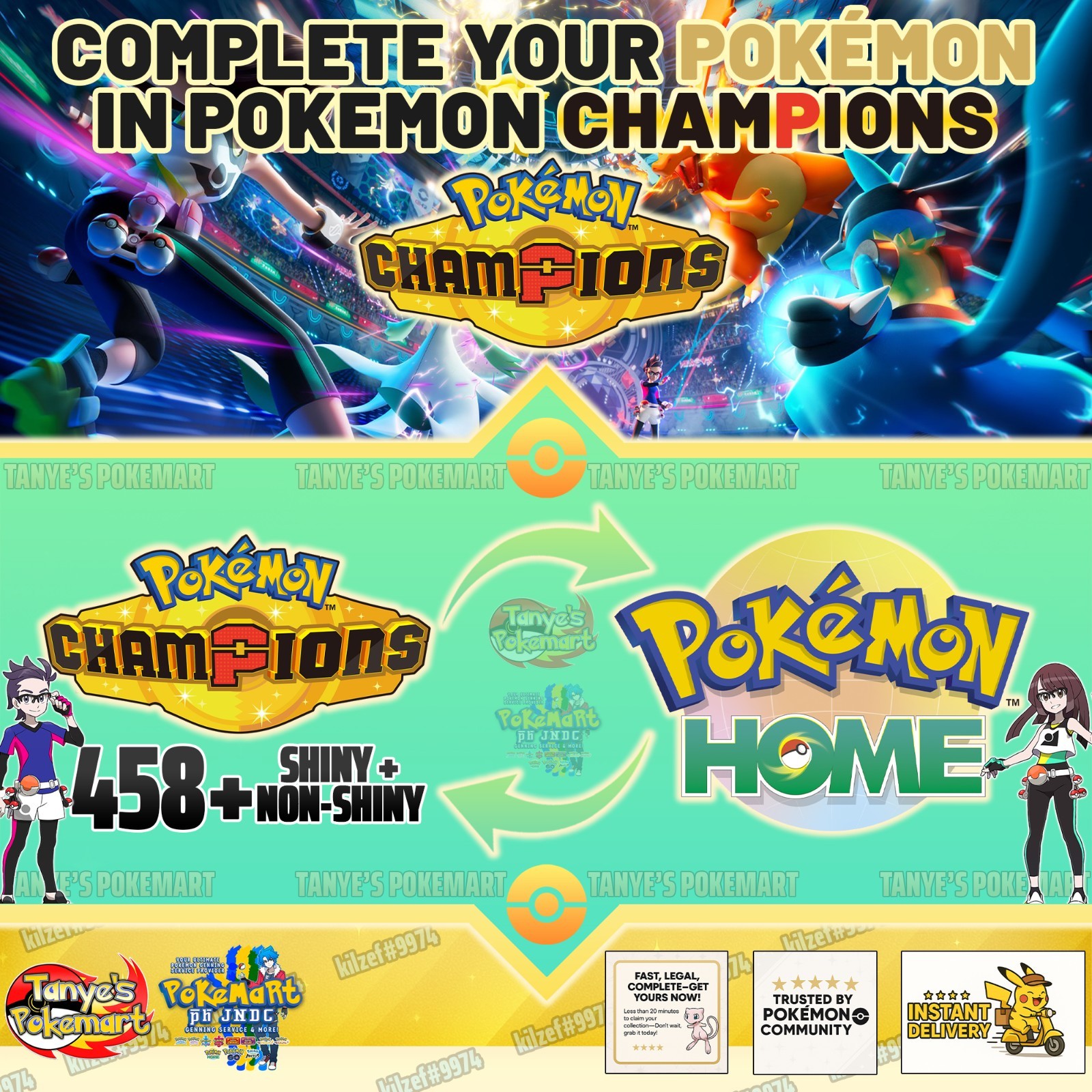Pokémon Champions Full Pokédex Bundle | All Available Pokémon | Complete Set