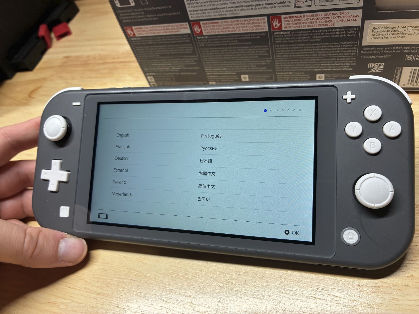 Nintendo Switch Lite Handheld- Grey (Used, Good Condition)