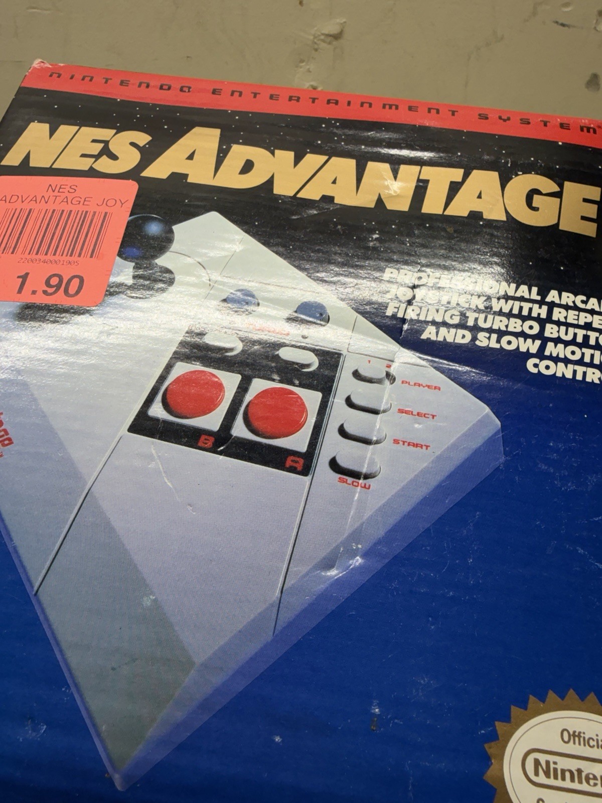 Nintendo NES Advantage Joystick Controller 1984 w/Box & Manual New