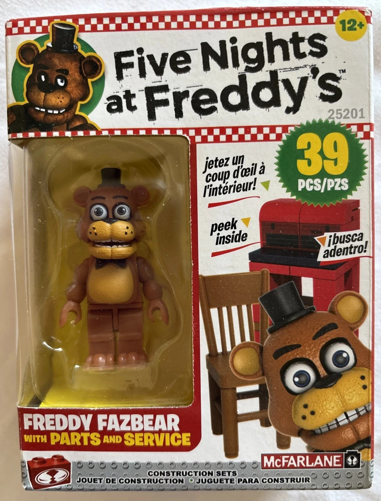 Five Nights at Freddy’s Freddy Fazbear W/Parts & Service #25201 Construction Set