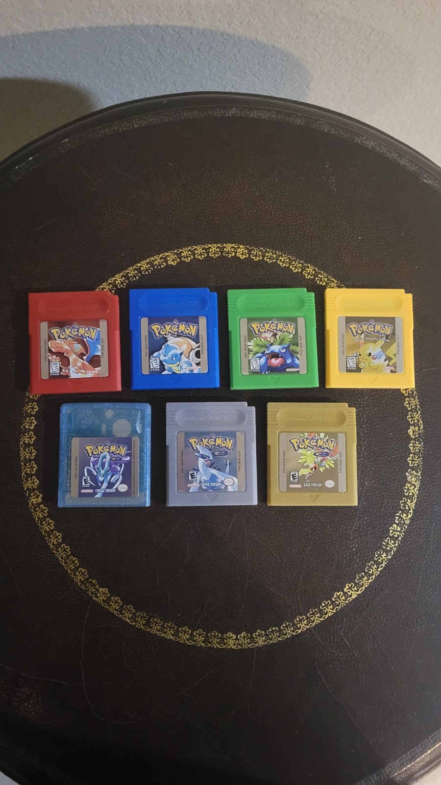 pokemon red blue green yellow crystal silver gold for gameboy