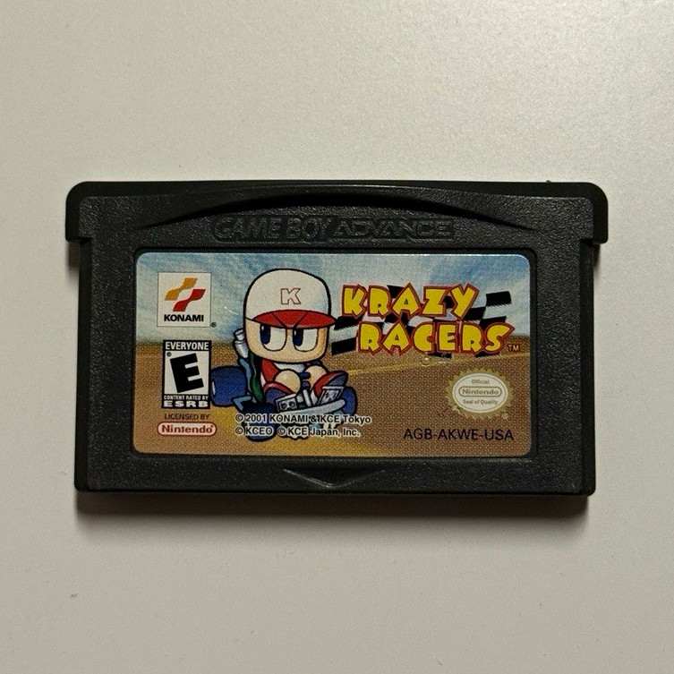 Konami Krazy Racers NTSC-U/C E Nintendo Game Boy Advance Racing Cartridge