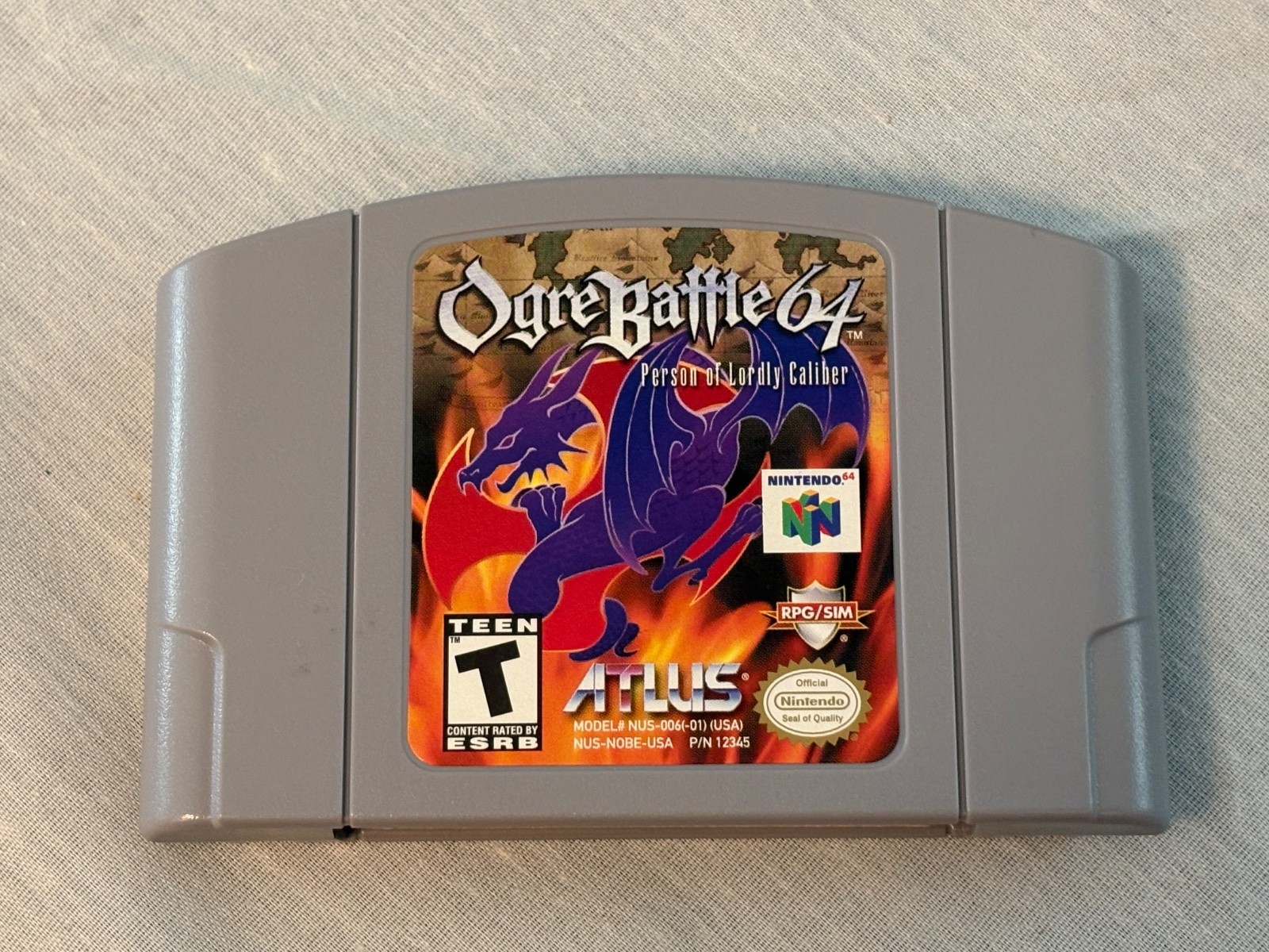 Ogre Battle 64: Person of Lordly Caliber (Nintendo 64) N64 Authentic VG Cond