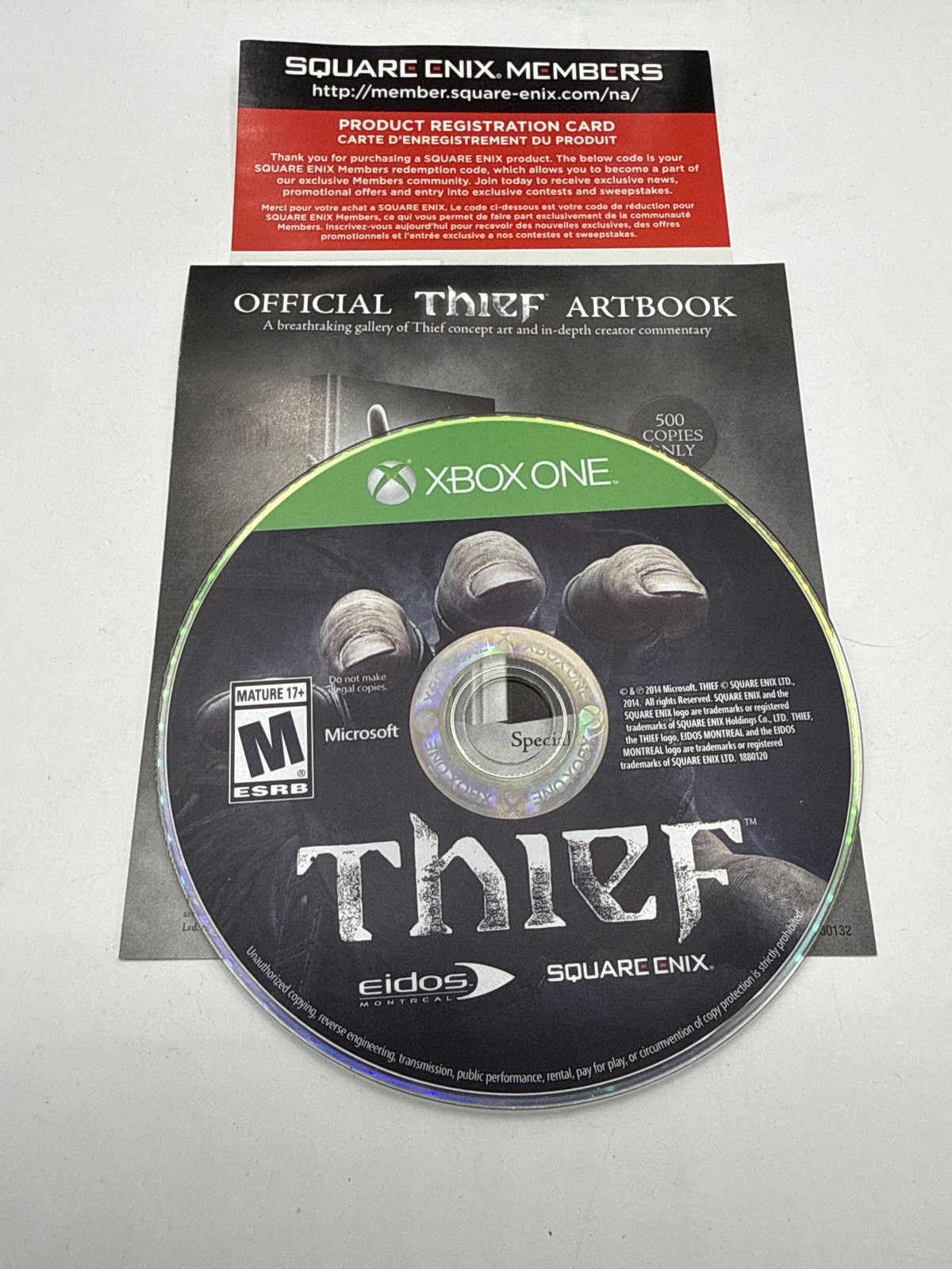Thief Microsoft Xbox One Game Complete CIB M Mature 2014 Square Enix Stealth