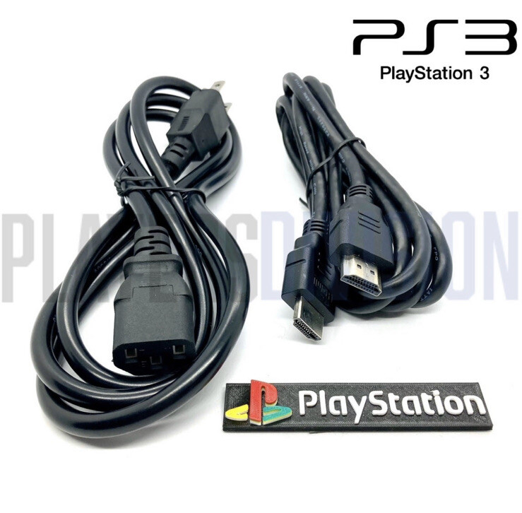 Sony PlayStation 3 Power Cord And Hdmi Cable PS3 FAT Power Cable FAST SHIPPING
