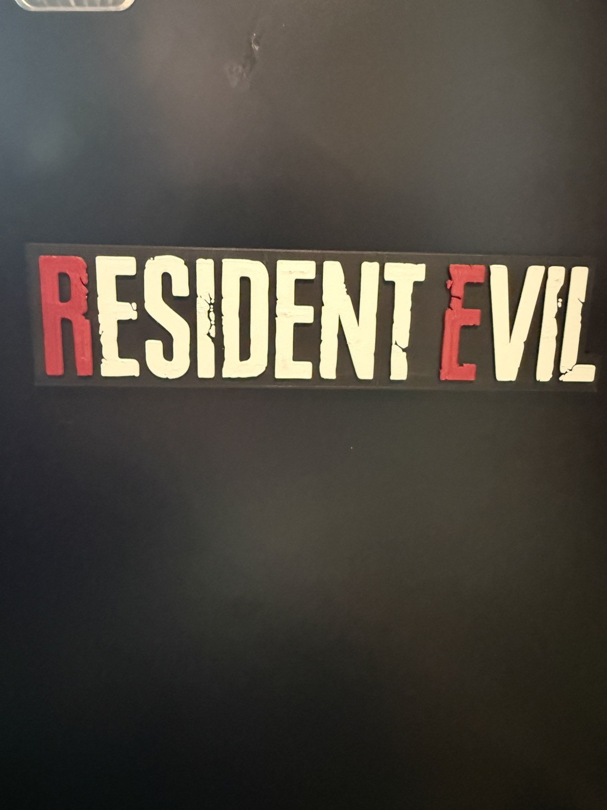 3D Printed Resident Evil Logo Magnet Fan Art Video Game
