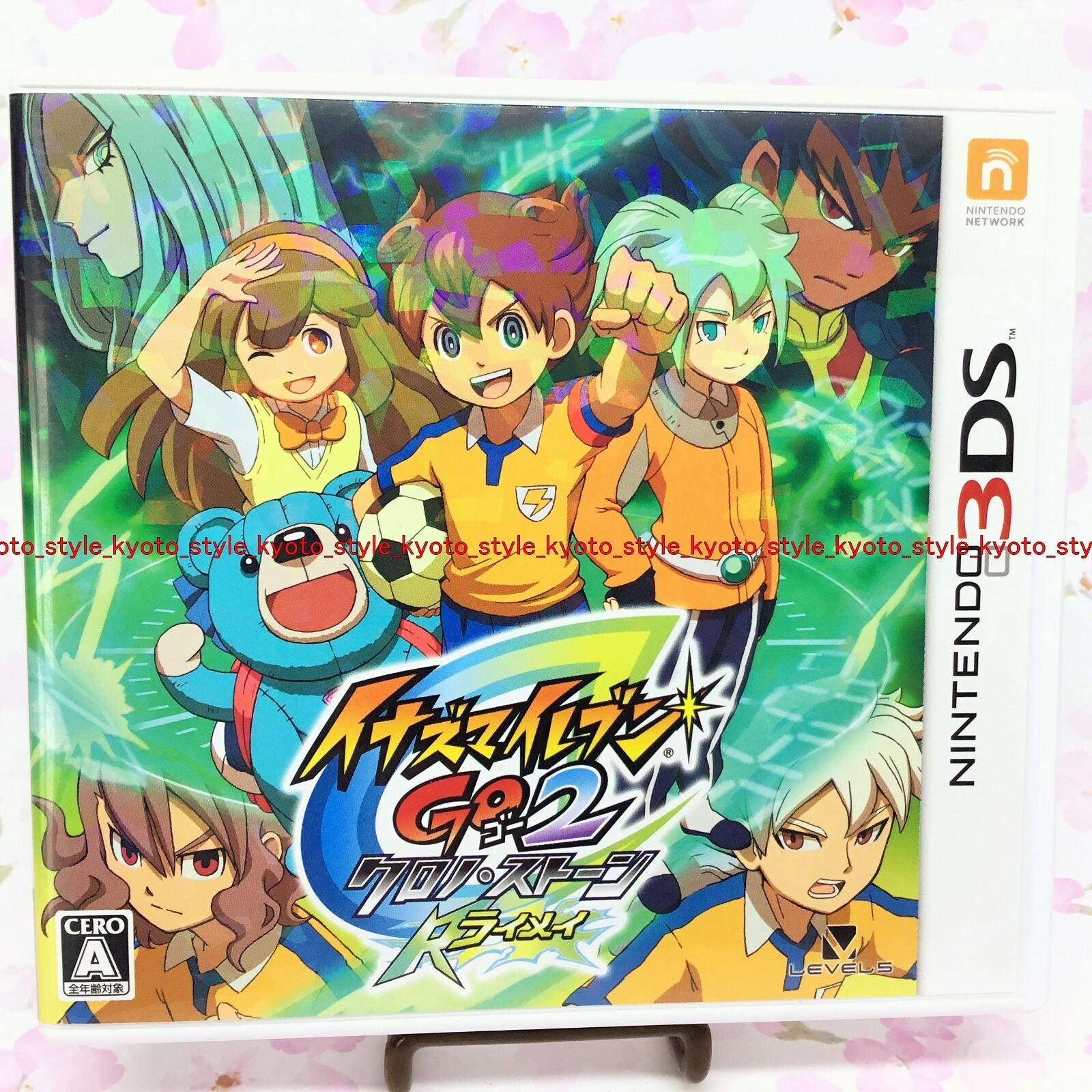 USED 3DS Inazuma Eleven GO2 Chrono Stone thunder no benefits 60412 JAPAN IMPORT