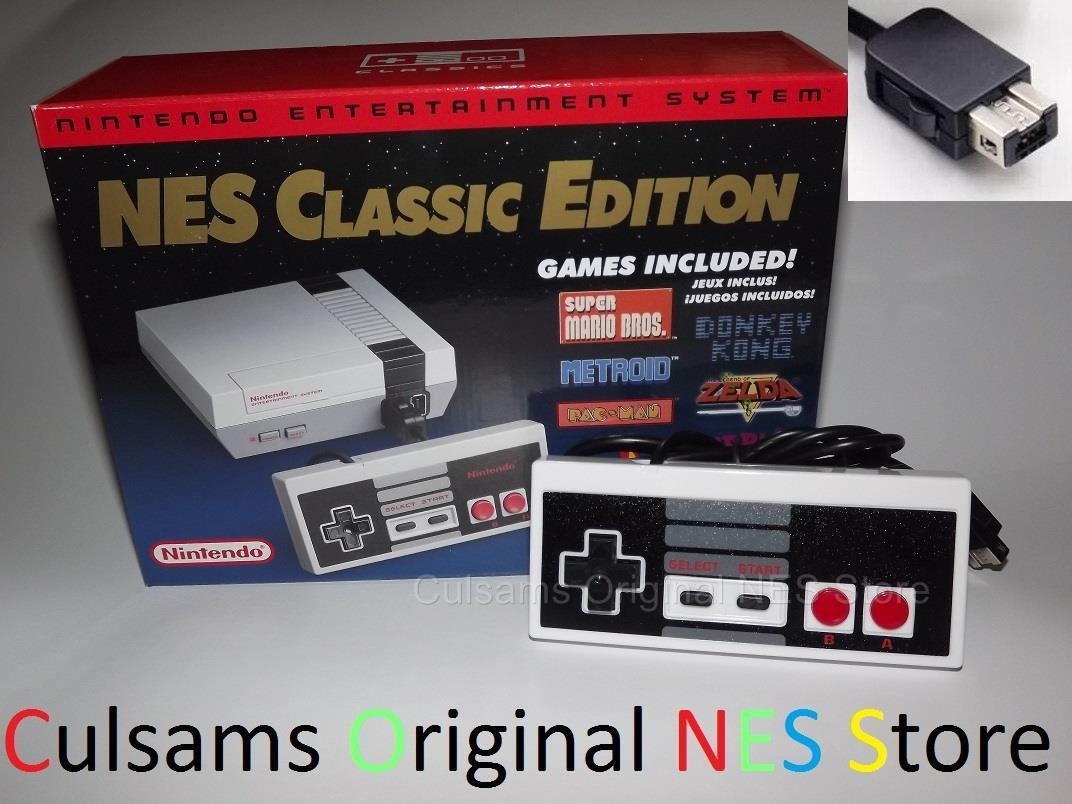 Controller & 2 6ft Extension Cable for your NES Classic Edition Mini USA Seller