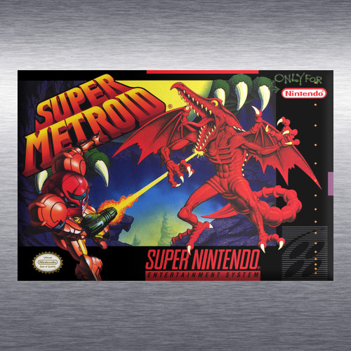 Super Metroid Video Game Box Art *SNES* High Quality Magnet