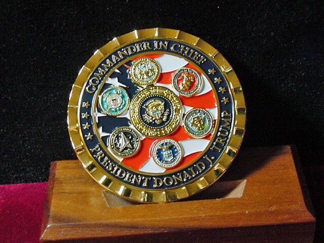 Official President Trump Challenge coin -Commander in chief-45th & 47th -2025