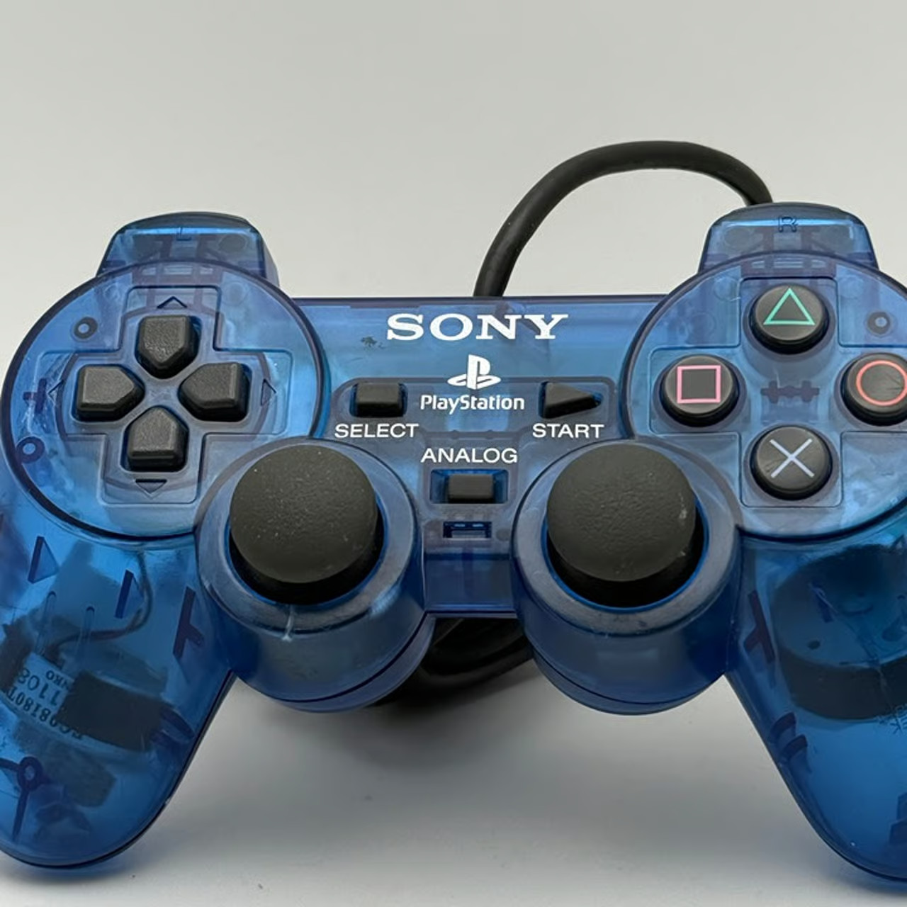 Clear Ocean Blue Playstation 2 DS 2 Controller [TESTED/WORKS] Crack on grip