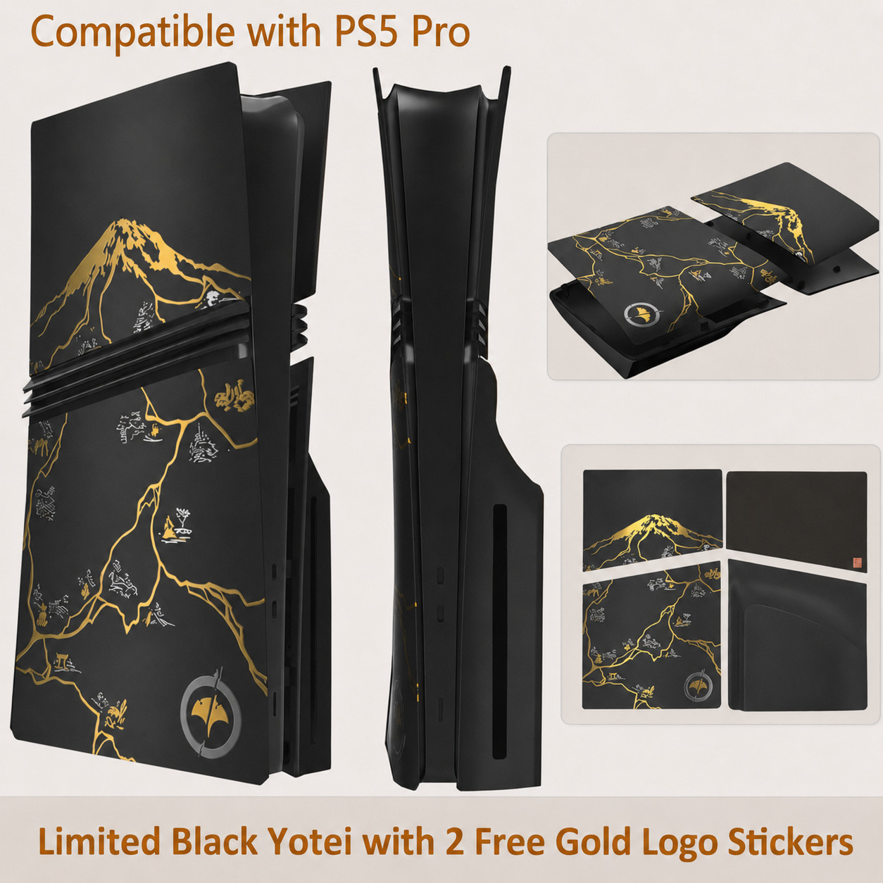 Limited Edition Ghost of Yotei Cover Plates for PS5 Pro Disc Edition Shell Panel