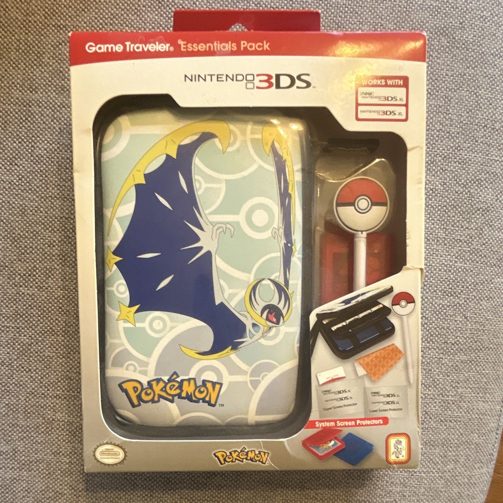Game Traveler Lunala Pokémon Essentials Pack for Nintendo 3DS/3DS XL Case